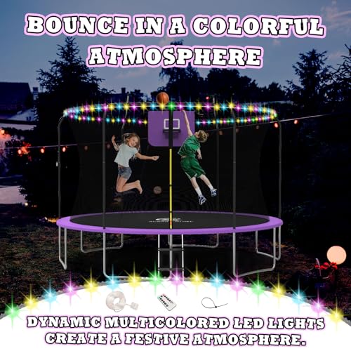 Acwarm Home 14 Ft Trampoline For Kids And Adults thumb #6