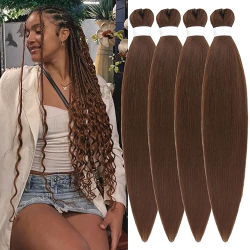 Leticia Brown Braiding Hair Pre Stretched Hypoallergenic Prestretched