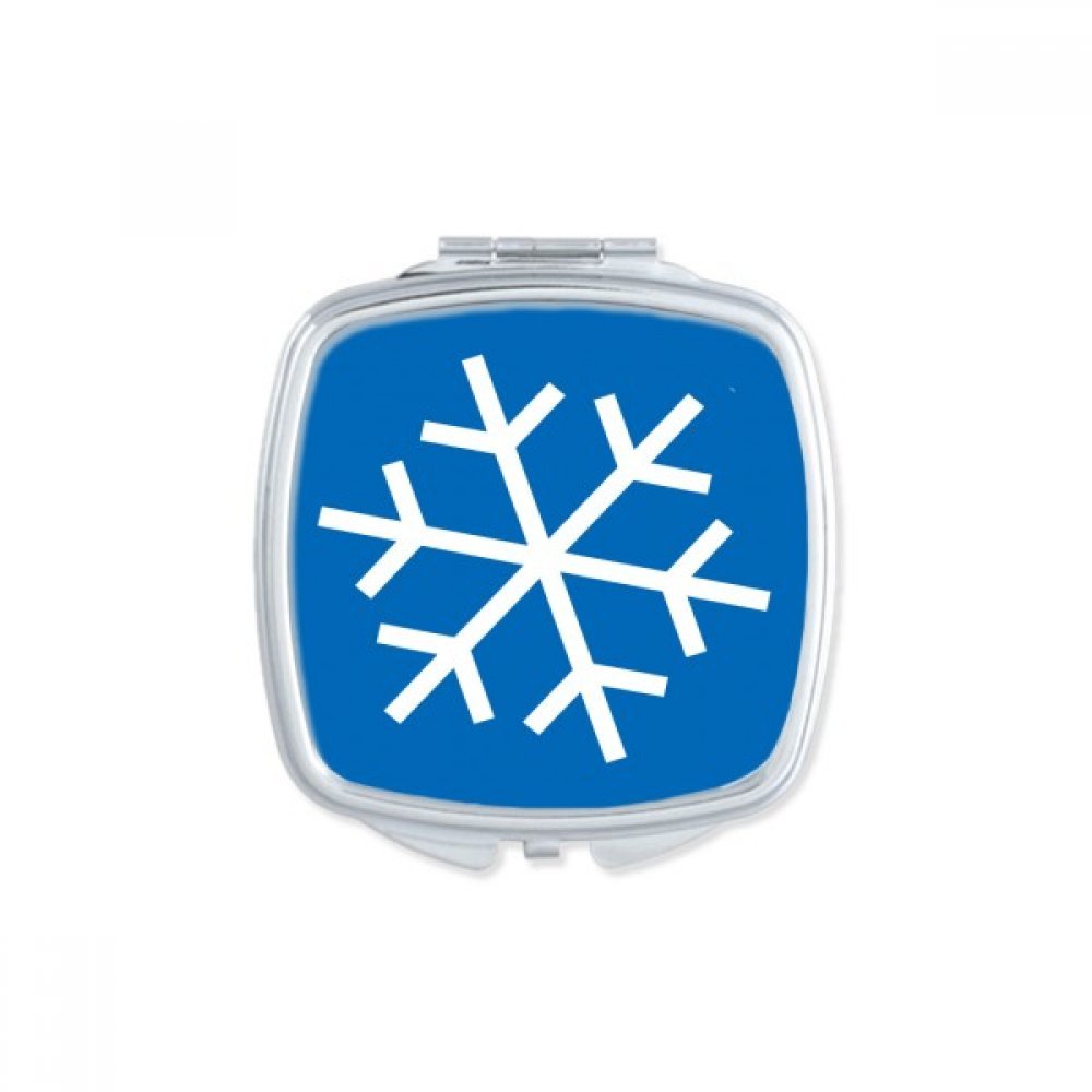 Miroir de poche flocon de neige pour les sports d'hiver