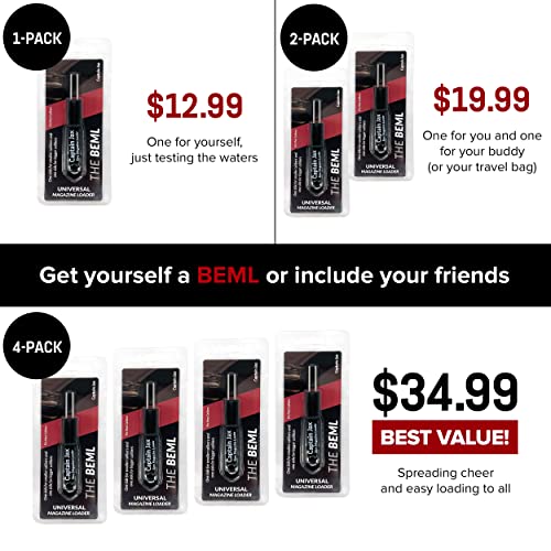 The Beml Fastest And Easiest Way To Load A Magazine Fits All Calibers, Ease - Universal Magazine Loader (4 Pack) #TOP6