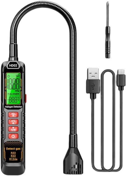 Leak Detector Tool For Air Conditioning And Refrigeration Systems Supporting Halogen Leak Detection Compatible With R22 R32 R134a(charging)