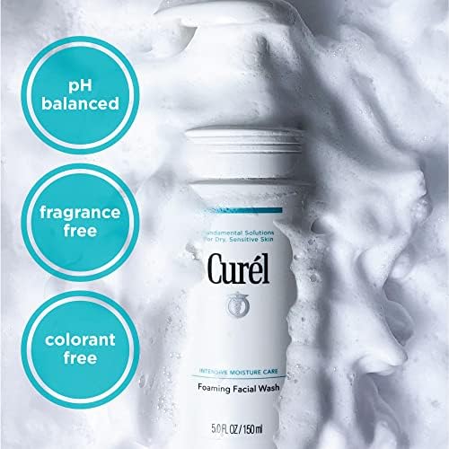 Curel Foaming Gentle Cleansing Face Wash Cleanser for Dry, Sensitive Skin 150 ml