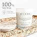 Elly & Grace - Scented Glass Soy Candle with Inspirational Bible Verse - Christian Gifts for Home Thinking of You Gifts for Women Candles