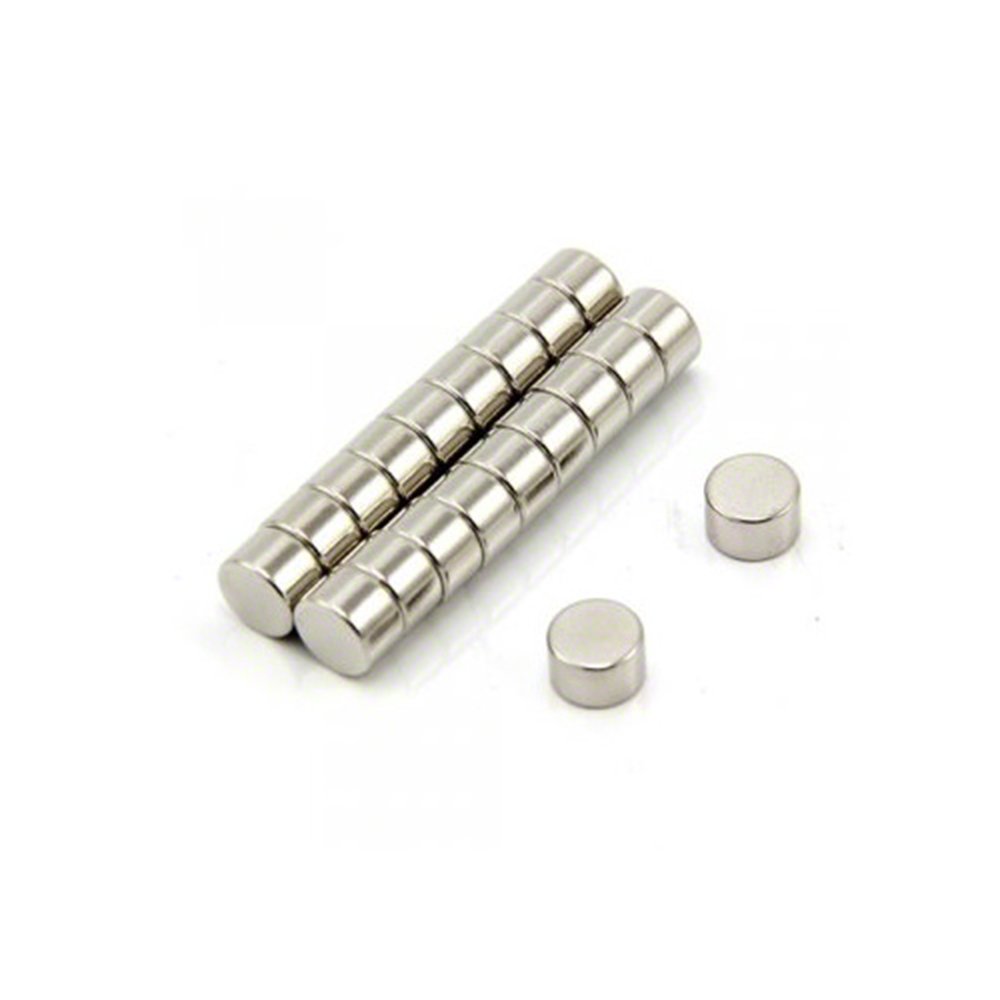 N35 Neodymium Magnet for Arts, Crafts, Model Making, DIY, Hobbies, Science, Office and Home - 8mm dia x 4mm thick - 1.47kg Pull - Pack of 10
