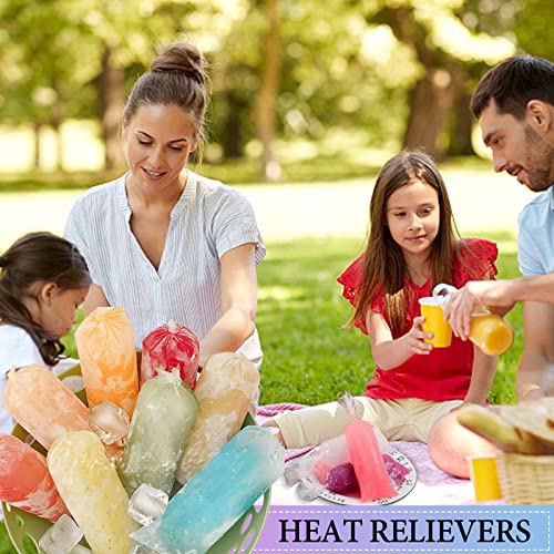Bolsas desechables para paletas de hielo apilables de plástico transparente 5