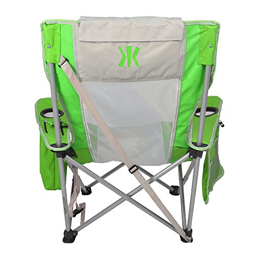 Kijaro Coast Folding Beach Sling Chair With Cooler, Key West Lime Green #TOP1