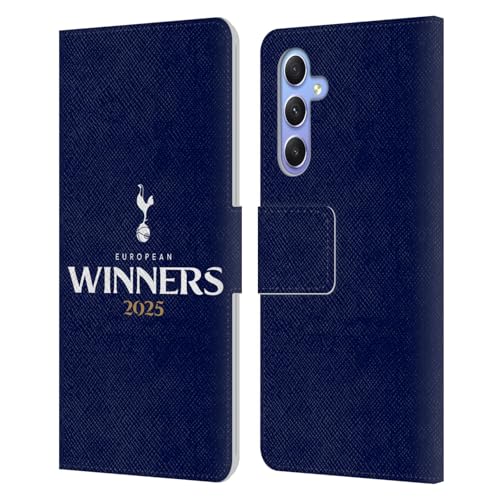 Étui Tottenham Samsung Galaxy A34 5G Bleu Vainqueurs 2025 Housse Portefeuille Cuir pour Supporter