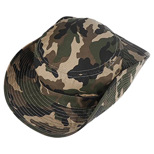 Kids Camo Sun Hat Boys-Camouflage Bucket Fishman Hat Packable（7-14 Years (Camo, 7-14 Years) #TOP4