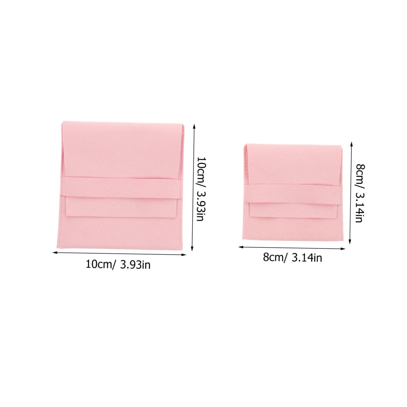 Cabilock Jewelry Pouches for Necklace Ring Bracelet Travel Soft Velvet Jewelry Bag Storage