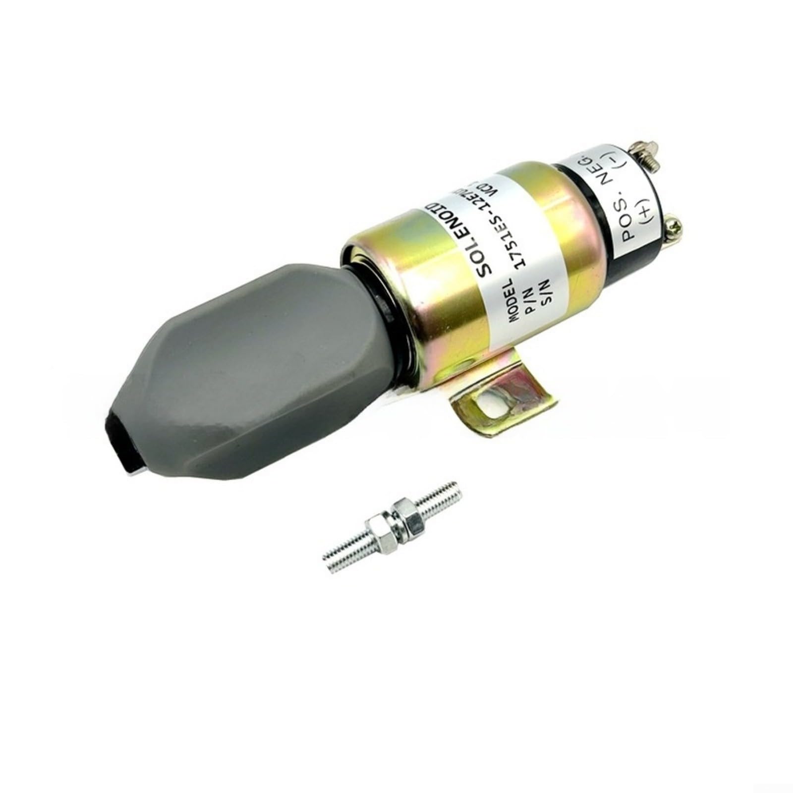 Électrovanne d'arrêt pour moteur diesel 12 V/24 V Montage facile à 2 fils