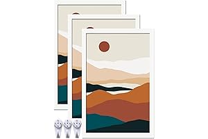 High Transparent 11x17 Picture Frame Set of 3, Easy Photo Placing in Seconds