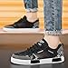 Hhhchpm Men's Fashion Skate Walking Shoes Road Running Skateboarding Sneakers for Outdoor Walking Wandering Street Jogging (Black,10)