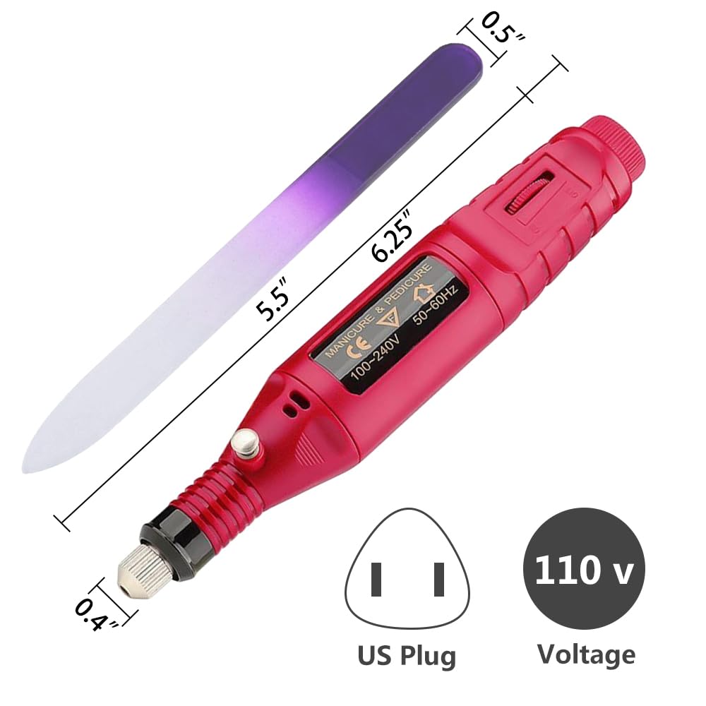Amazon.co.jp: ペン型電動ネイルドリルマニキュアファイラーキット