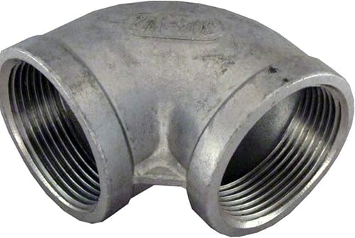 Codo 1" hembra NPT montaje de tubería de acero inoxidable