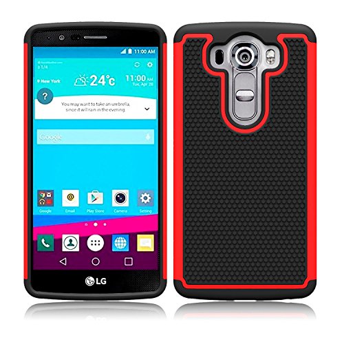 AlphaCell Case Compatible with LG V10, Bumper Defender Hard Dual Layer Thin Armor TPU Interior Silicone Shell Heavy Duty Solid PC Back Shock Absorbing Skid Proof Scratch Resistant Hybrid Dual Cover