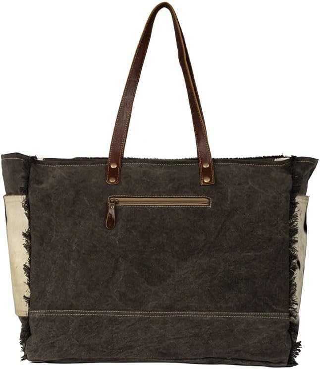 Myra Bag Weekender Bag for Women - Western Upcycled Canvas & Leather Shoulder Bag Cartwright