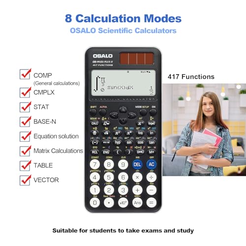 OSALO Scientific Calculator 417 Function OS 991ES Plus 2nd Edition の商品画像 3