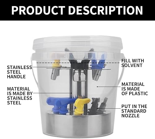 Miniatura 3 de JXZSJ Limpiador y organizador de equipos de pulverización. Punta de pulverización, carcasa de aerosol, equipo de almacenamiento de filtro de