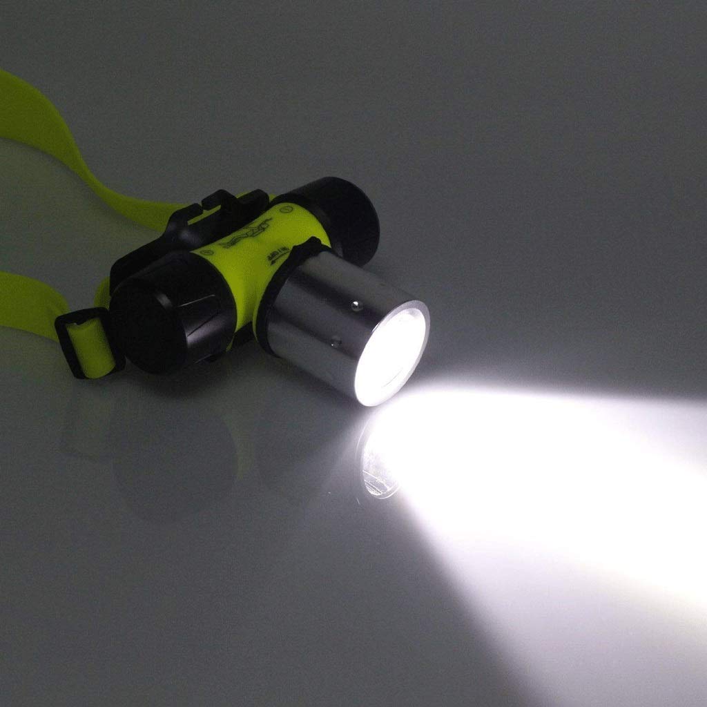 LED-Stirnlampe, wiederaufladbar, mit rotem Licht und Bewegungssensor-Schalter, perfekt for Laufen, Wandern, leicht, wasserdicht, verstellbares Kopfband,