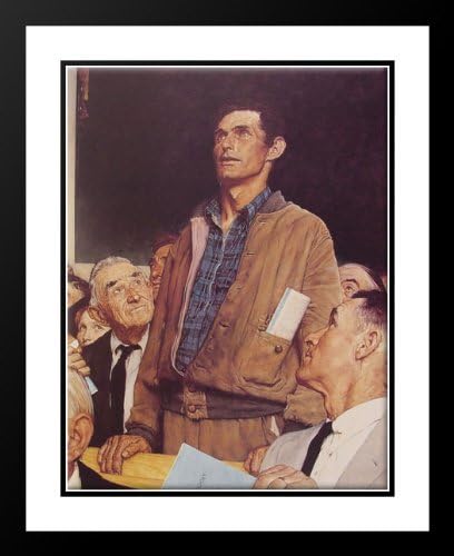 Freedom of Speech 25x29 Framed and Double Matted Art Print by Rockwell, Norman