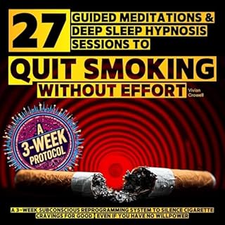 27 Guided Meditations & Deep Sleep Hypnosis Sessions to Quit Smoking Without Effort cover art