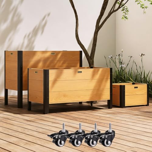 Cama de jardín elevada de aluminio premium de 1.6mm resistente al exterior 2