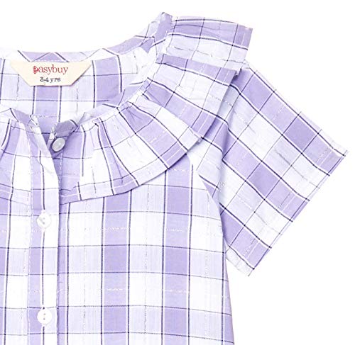 Image of Easybuy Girl's Regular Shirt (SU21EV10GX Purple 3Y)