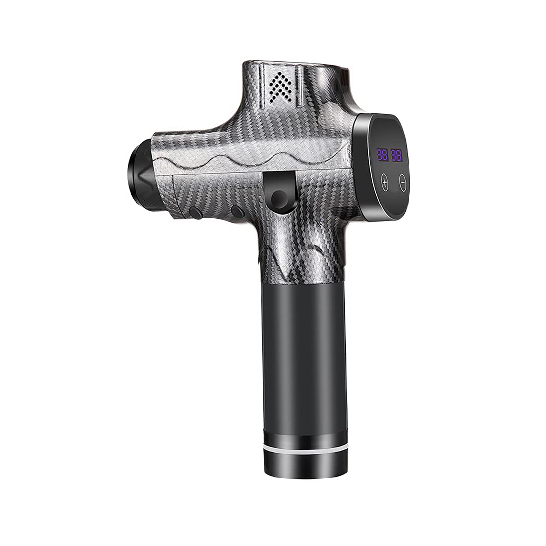 Pistola per Massaggi, Pistola per Massaggi Muscolari, Pistola da Massaggio Muscolare Eccellente E Confortevole, per Muscoli del Corpo, Schiena, Collo,Carbon Fiber