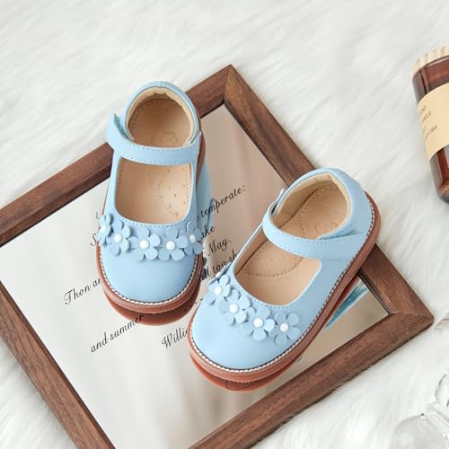 Image of Flaryzone Toddler Little Girl Mary Jane School Uniform Oxfords Flat Dress Shoes