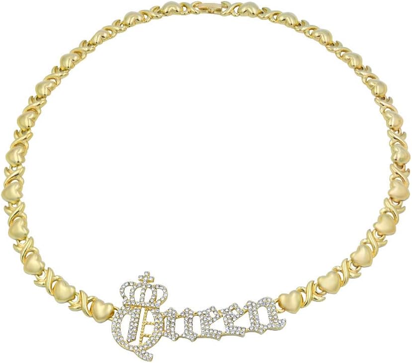 Giffor 18K Gold Plated Valentine's Day Gift Jewelry Set for Women Costumes Wedding Necklaces With Stud Earrings Bracelets Christmas Gifts Jewellery,4PCS