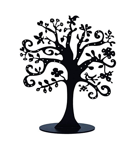 Zeyu Home Jewelry Tree Stand Metal Jewelry Organizer Holder Display For Earrings Bracelets Necklaces (Black) #TOP17