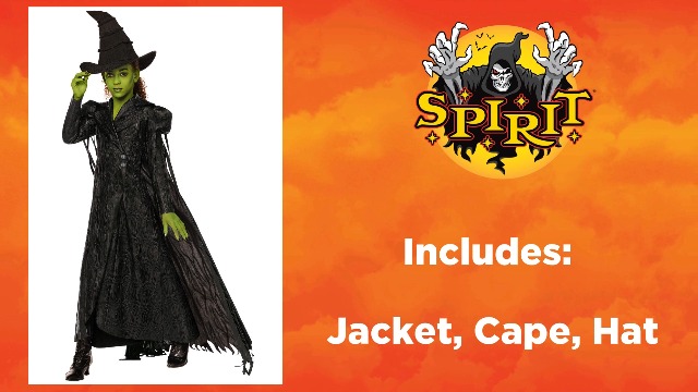 Disfraz Elphaba Wicked para niños miniatura 3