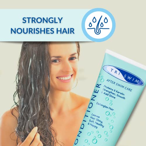 TRISWIM Moisturizing Hair Regenerating Conditioner For Swimmers Lychee Mango (250ml) - Image 6