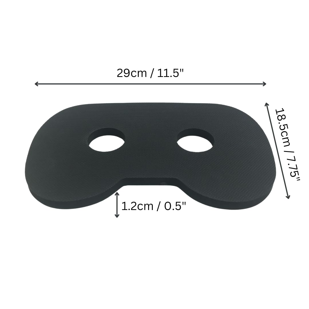 GODFREY Women’s Rowing Seat Pad - 12mm Waterproof Non-Slip Rower Cushion for Concept 2, Peloton, Hydrow & Water Rowers (Black) - Image 3