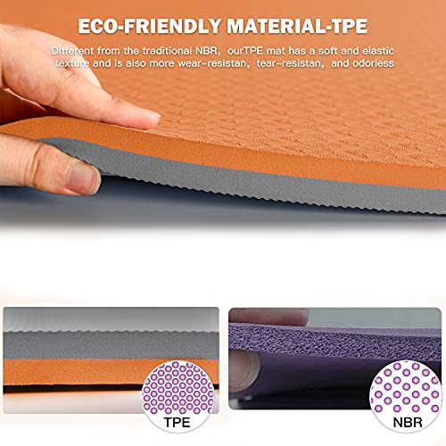 Hatha Yoga Tpe Knee Pad,Extra Thick And Soft,27"X14"X4/5"Th,Great For Knees And Elbows,Standard Mat For Pain Free Joints In Yoga,Floor Exercise,Gardening,Yard Work And Baby Bath #TOP3
