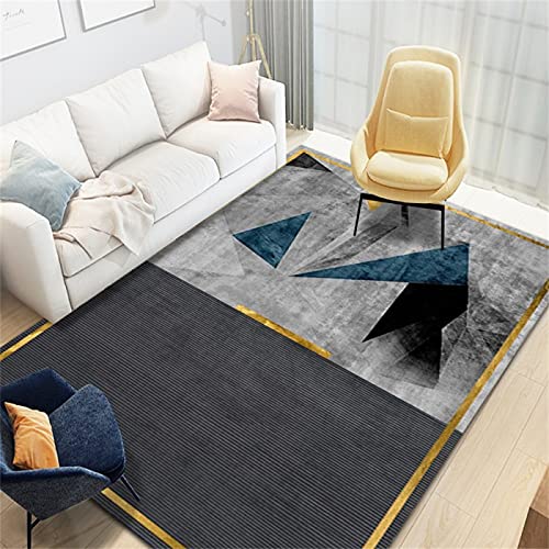 Alfombra Geometrica Alfombra De Cocina Antideslizante Moderna sala de estar, dormitorio, balcón, jardín, protección del medio ambiente, resistente al desgaste, seguridad antiácaros. Alfombra Gamer Sue