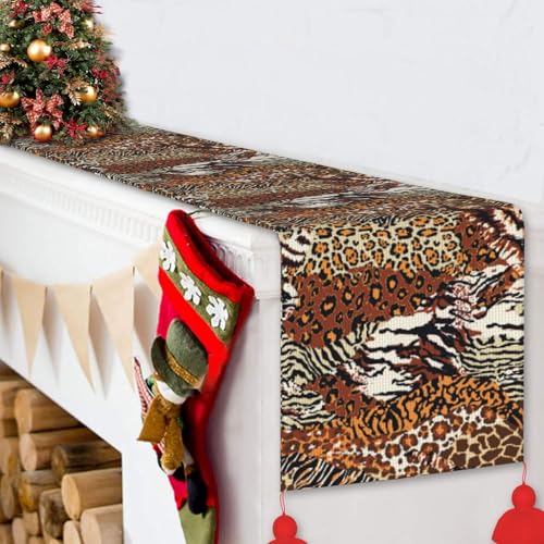 Décoration table Noël chemin de table cuisine intérieur extérieur 35x152 - 7