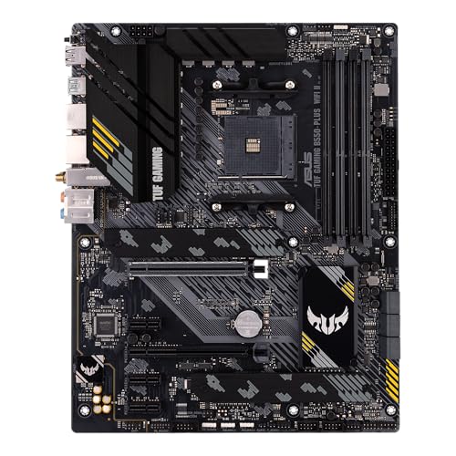 undefined ASUS TUF Gaming B550-PLUS WiFi II AMD AM4 (3rd Gen Ryzen™) ATX Motherboard (PCIe 4.0, 6, 2.5Gb LAN, BIOS Flashback, USB 3.2 2, Addressable 2 RGB Header and Aura Sync) の商品画像 4