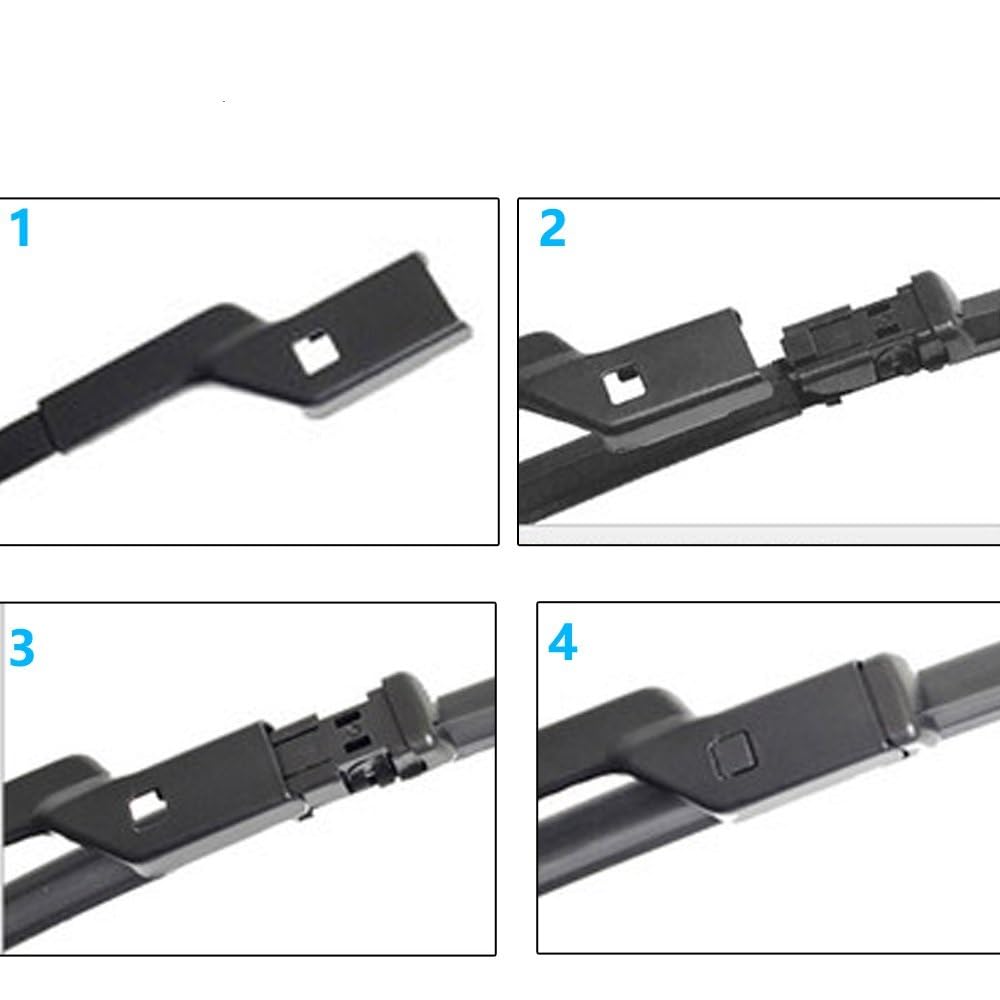 Spazzole Tergicristallo Per VW Per Caddy 2K 2005-2019 2010 2011 2012 2013 2014 2015 2016 2017 2018 Parabrezza Anteriore Parabrezza Tergicristalli Auto Tergicristallo Lama (Color : LHD 2007-2019)