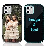 MXCUSTOM Custom Phone Case for Apple iPhone 12 Mini Case, Customized Personalized Anti-Scratch Tempered Glass Shockproof Soft TPU Cases with Photo Image Text Picture Design Covers (GHS-BK-P1)