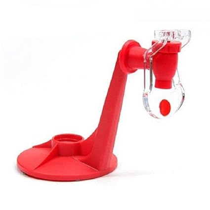 Sprade Refrigerator Party Fizz Saver Soda Cold Drink Bottle Dispenser Soda Push Style Dispenser -Red