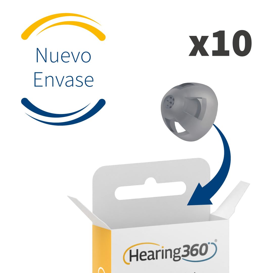 10 cúpulas de cúpula abiertas para audífonos Ciao, ReSound, Beltone e Interton (M)