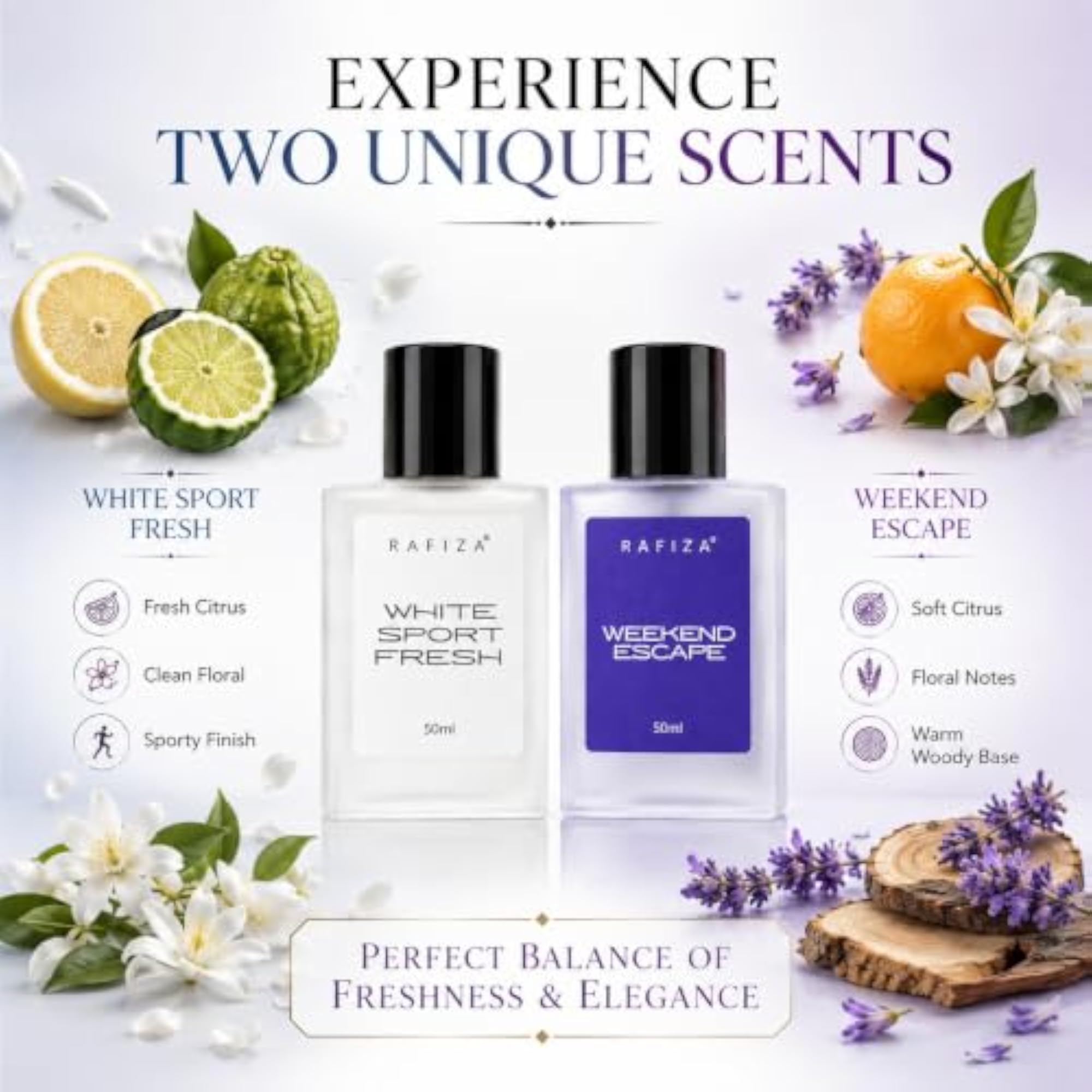 Fresh Citrus & Floral Eau De Parfum Combo Pack for Unisex