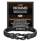 【Idées Cadeaux pour Homme et Frère】 Le bracelet en cuir bicolore marron noir, avec un noeud motif viking unique symbolisant l'amitié fraternelle éternelle, est un cadeau exceptionnel pour frère et homme. Son design élégant allie tradition et modernité, comme un témoignage de lien affectif profond.