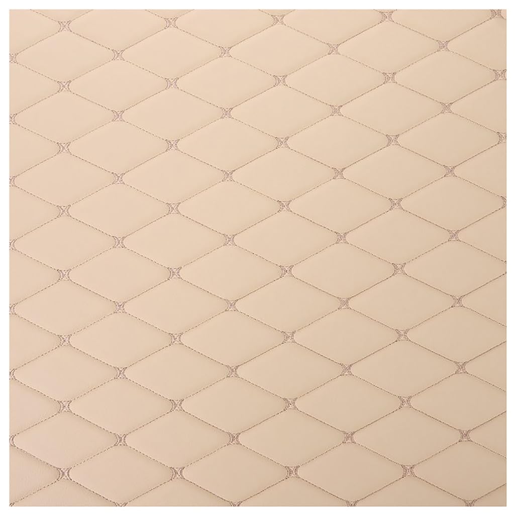 Faux cuir PU crème 1.6x2m pour DIY artisanat et rénovation canapé