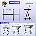 CAHAYA Keyboard Stand Piano Wheels - Adjustable Digital Piano Stand with Cable Management Tray and Wheels Z Style Heavy Duty Portable Folding Adjustable Piano Stand Fits 54-88 Key Electric Pianos