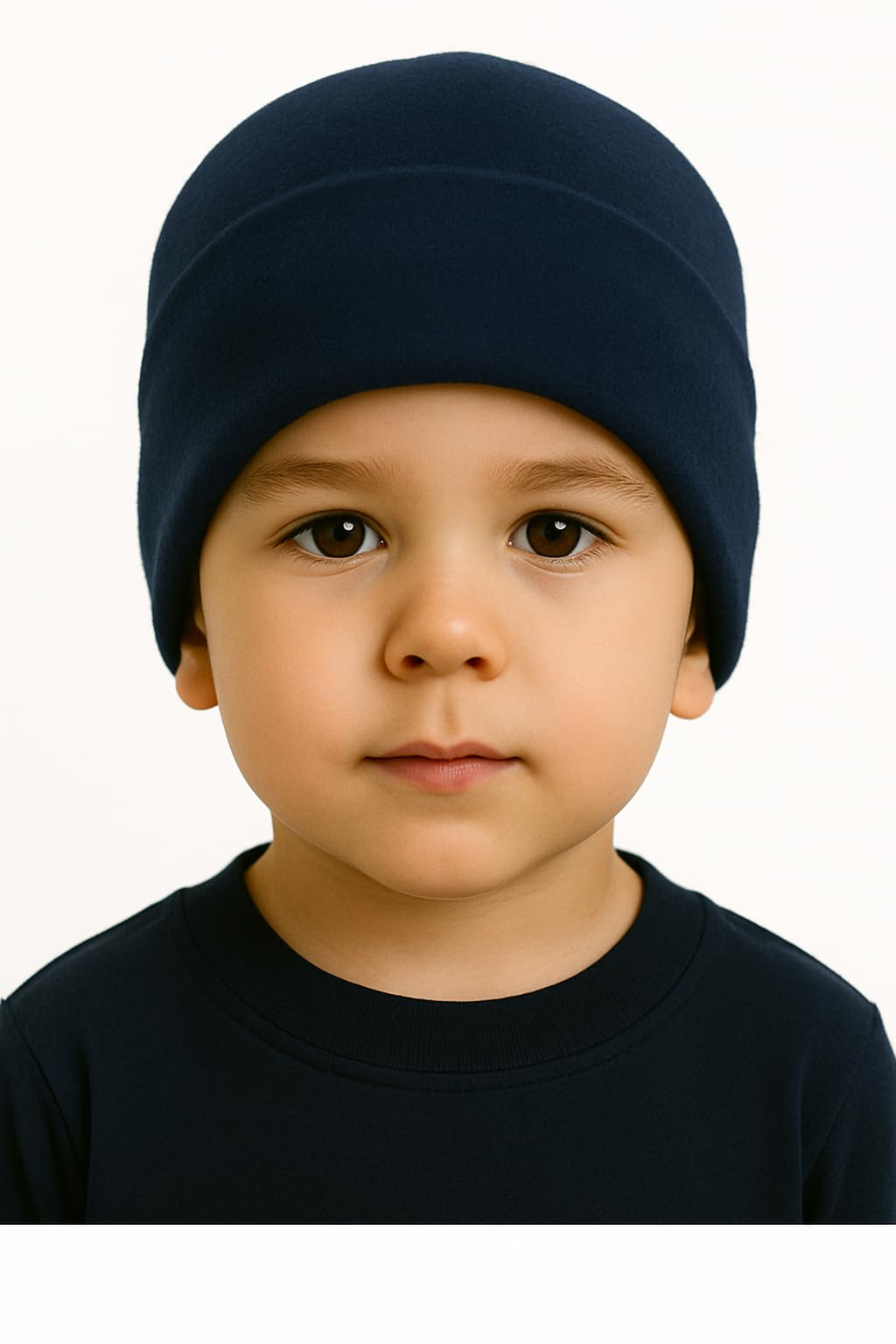 NOTWILD Kids Winter Cap Combo Pack of 2 Warm & Soft Beanie Skullcap for Boys & Girls Age 3 to 14 Years Stylish Winter Wear Hats (in, Age, 4 Years, 5 Years, Big, Black - NavyBlue) 1