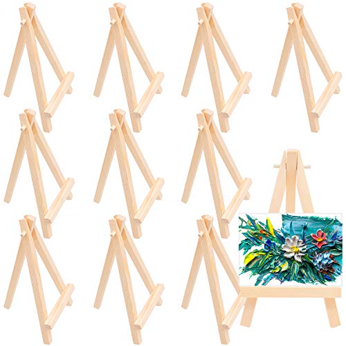Mini Chevalet De Table Mini Chevalet Bois 28 X 20 Cm, 2 Pièces Chevalets Peinture De Table Triangle Est Pliables Petit Chevalet En Bois, Pour Cours De Peinture, Anniversaires, Mariages Petit Chevalet Avec Toile
