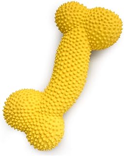 Petper Cw-0096EU Quietschendes Hundespielzeug aus Latex, Welpenspielknochen mit Dornen, Spielzeug zum Spielen und zum Training product image