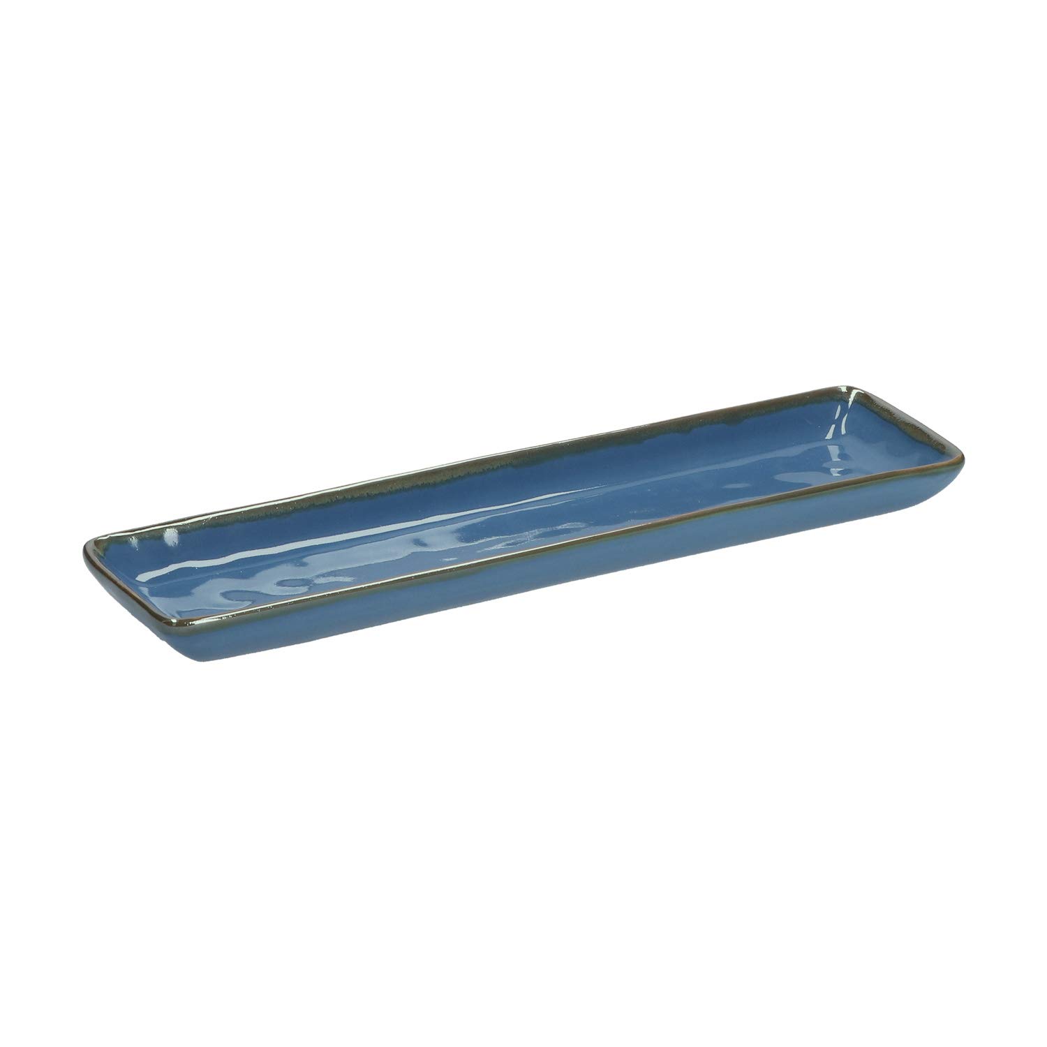 Plateau rectangulaire bleu pour sublimer vos apéritifs dînatoires entre amis